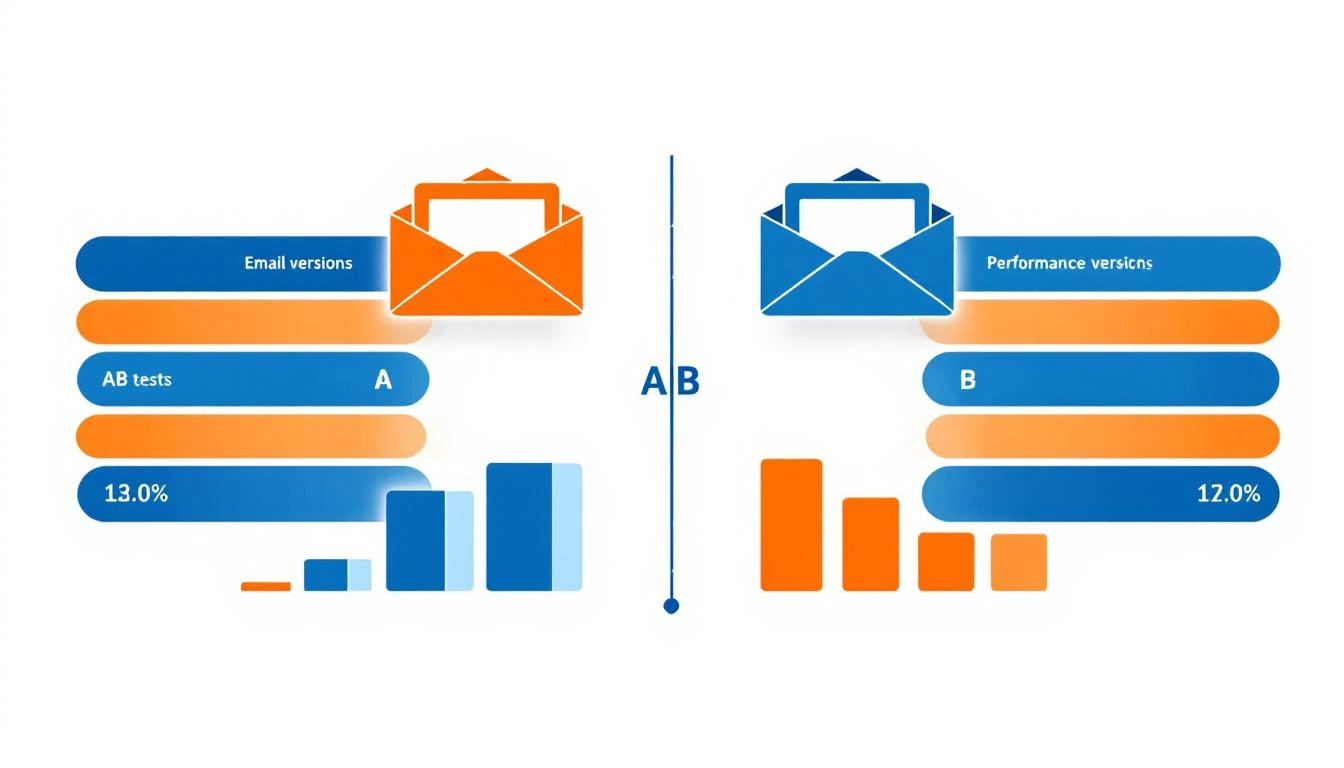 A/B testing email variants with AI