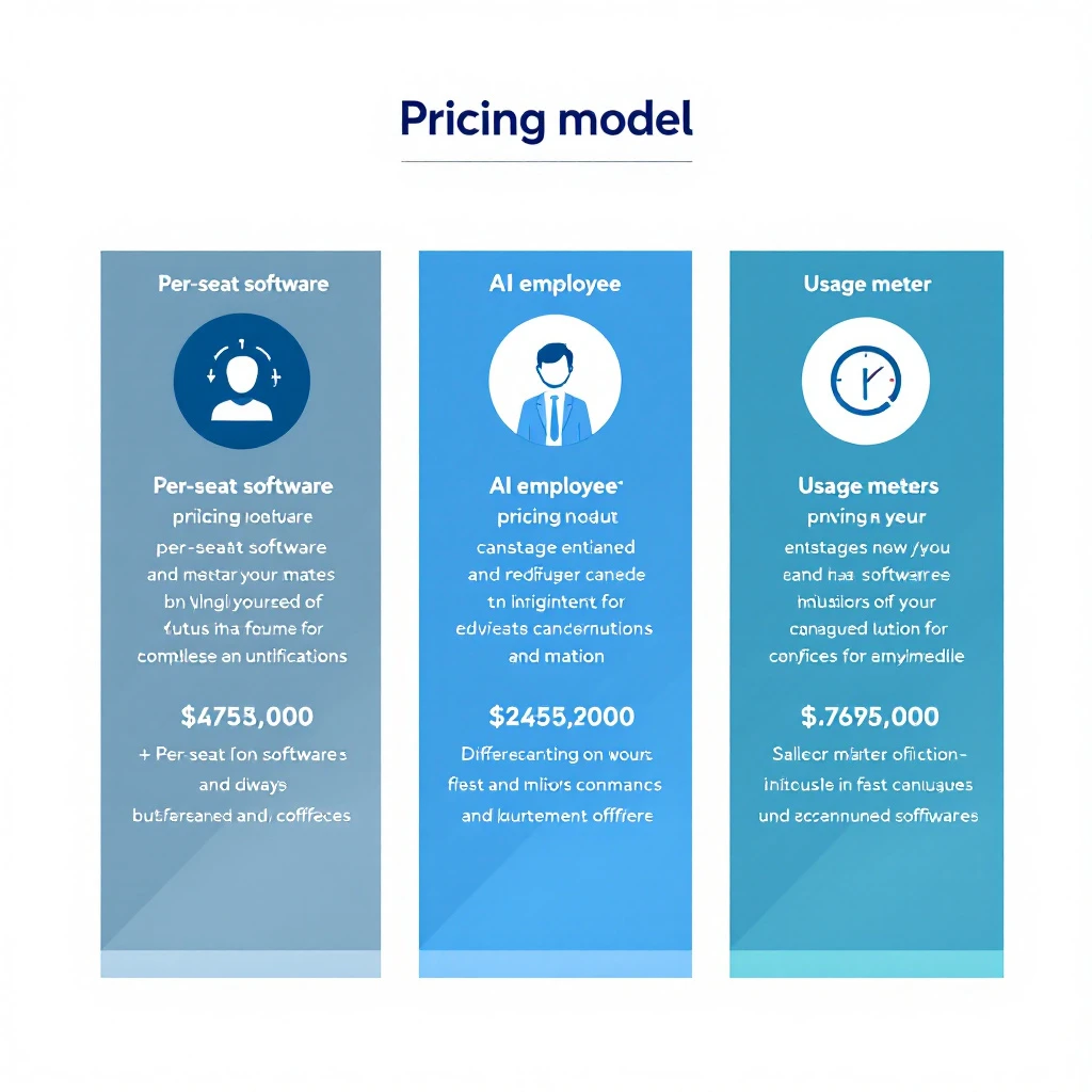 Three AI SDR pricing models: per-seat SaaS, autonomous AI employee, and usage-based