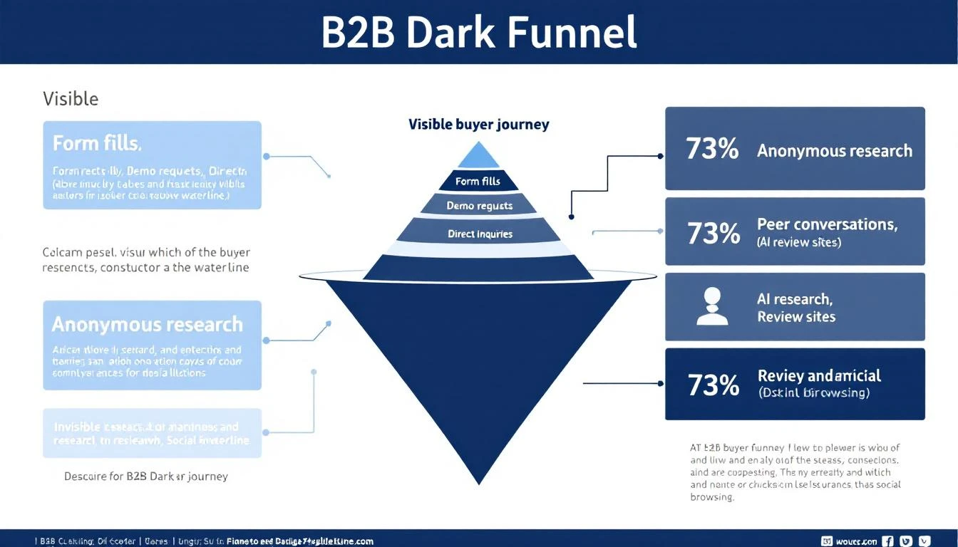 The B2B Dark Funnel โ Most of the buyer journey happens below the surface