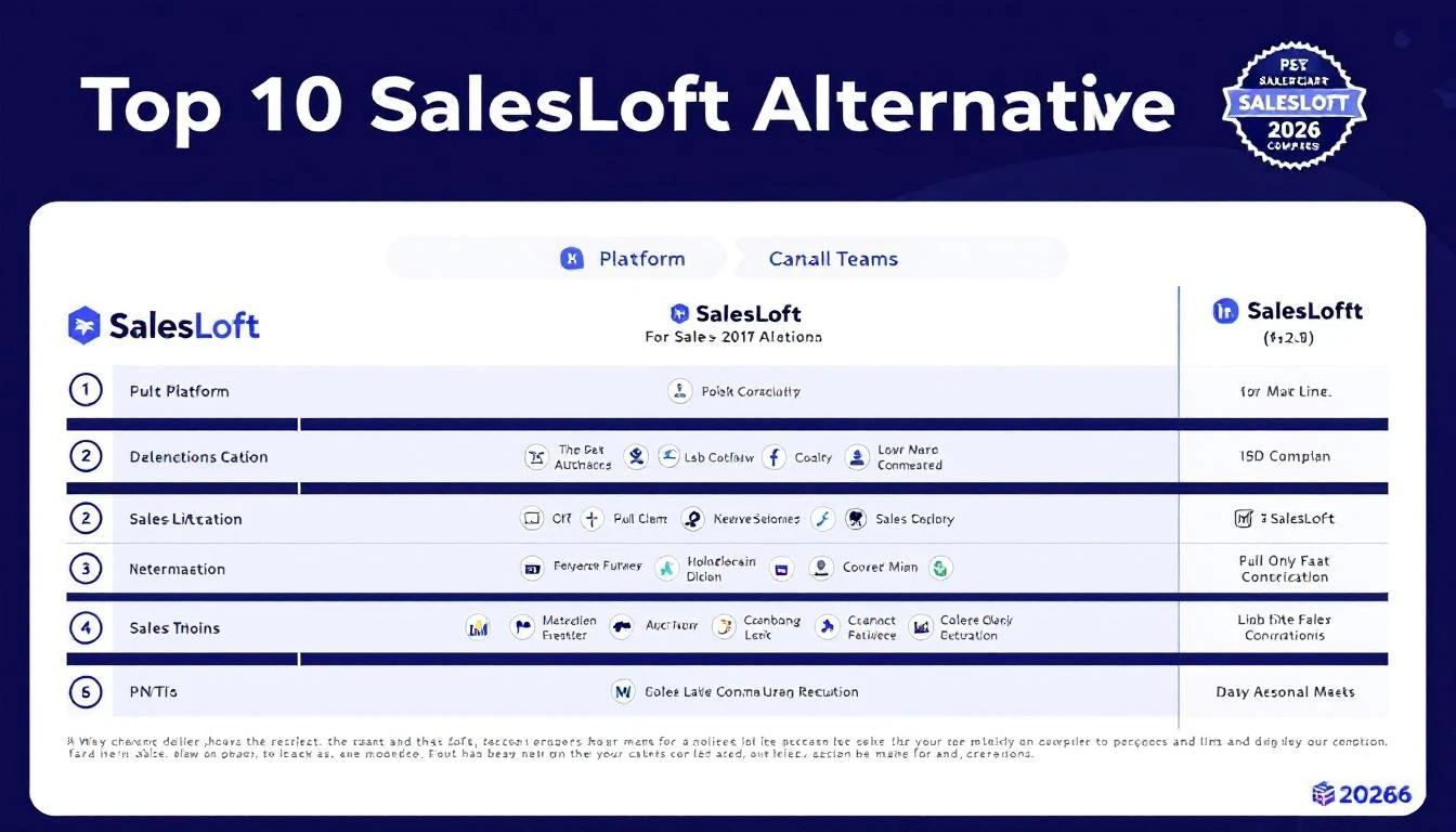 Best SalesLoft Alternatives 2026 โ 10 Platforms Compared