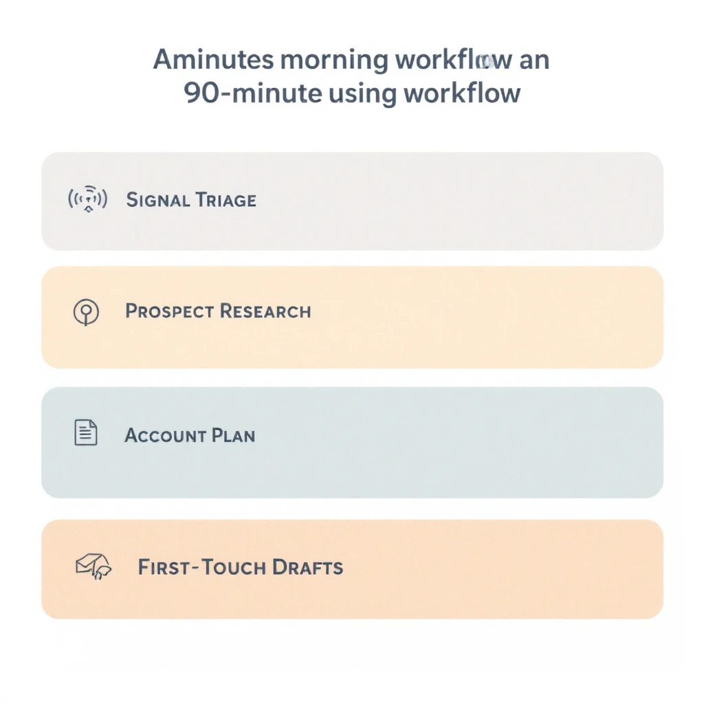 Claude SDR Daily Routine - 90-minute morning block