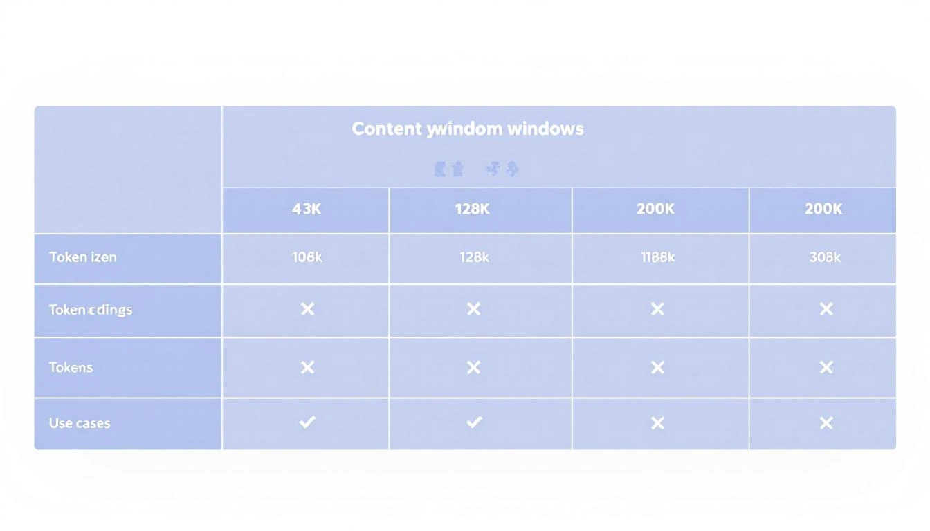 Context window size comparison across AI models