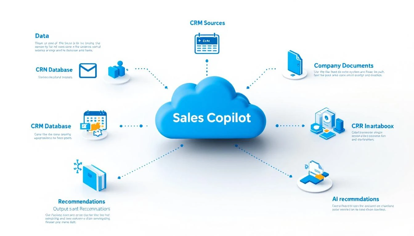 Data sources feeding into the sales copilot AI