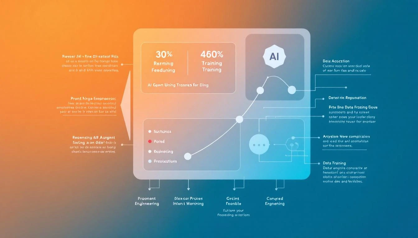 Custom AI agent training workflow with prompt engineering