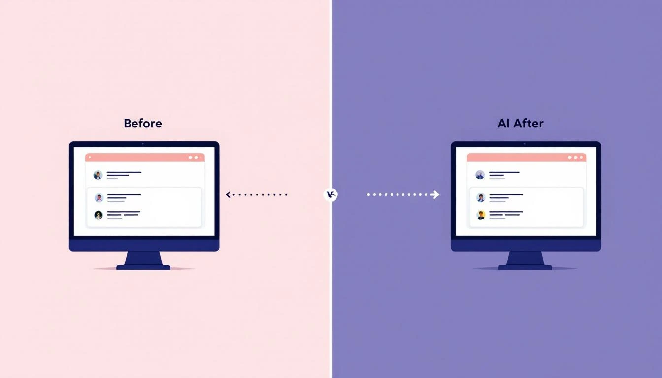Manual follow-ups vs AI-automated comparison
