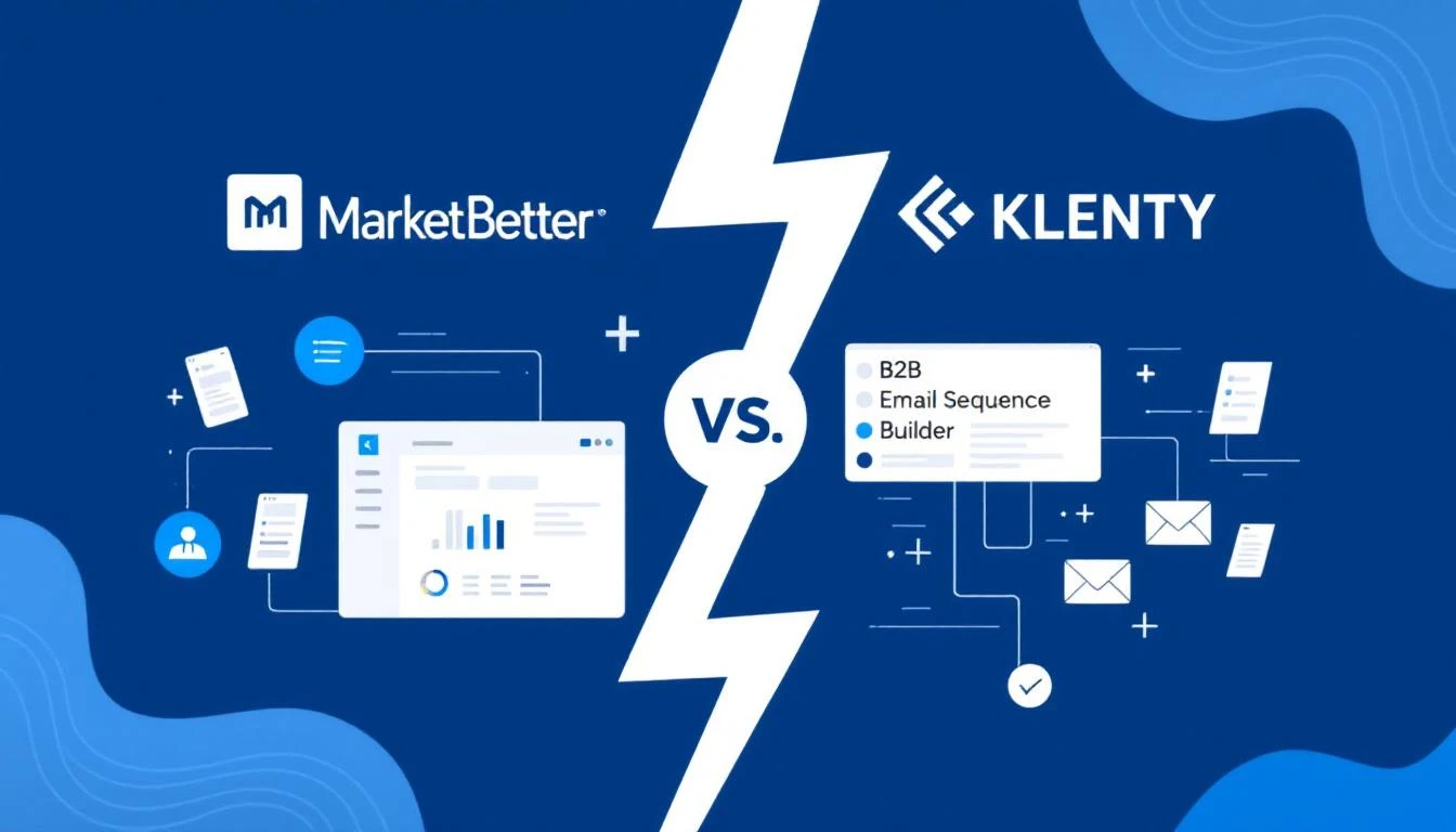 MarketBetter vs Klenty comparison for B2B sales engagement