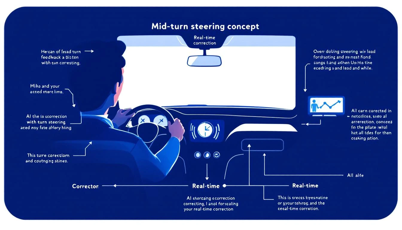 Mid-turn steering diagram showing real-time feedback while AI is working