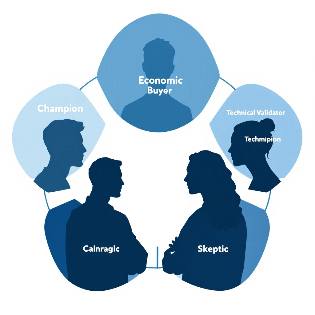 Five-stakeholder deal team diagram