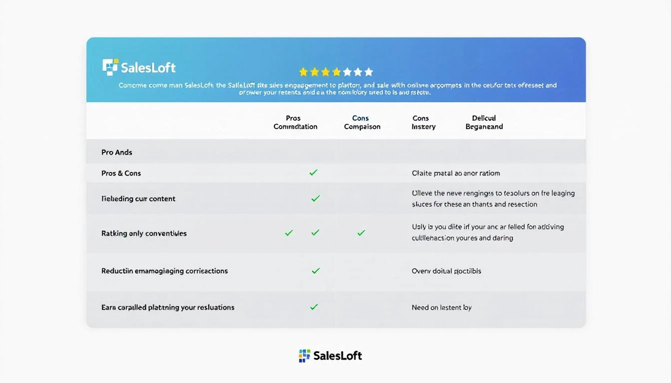 SalesLoft Review 2026 โ Honest Pros, Cons, and Comparison