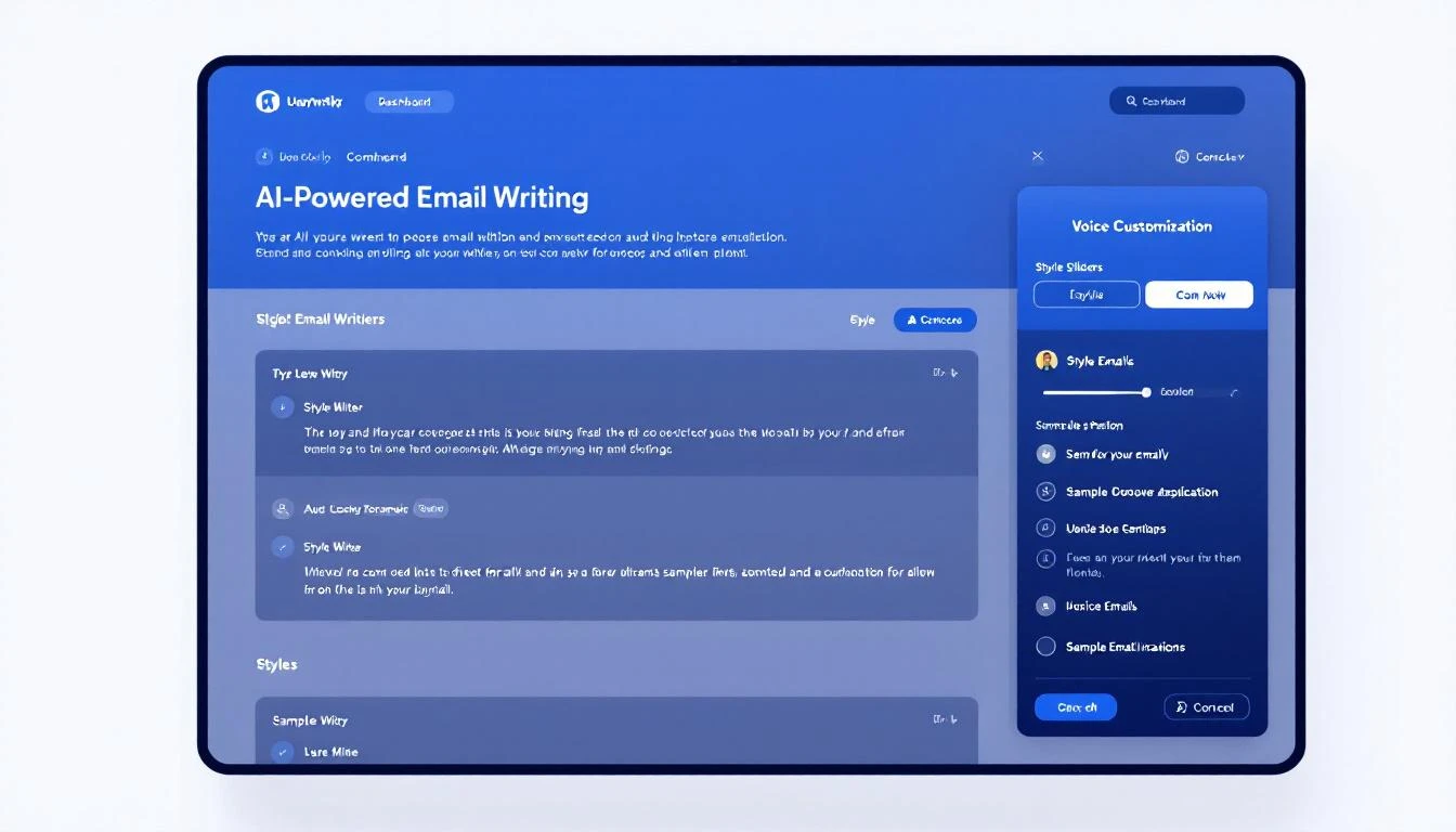 Customize how your AI writes emails with style instructions and sample emails