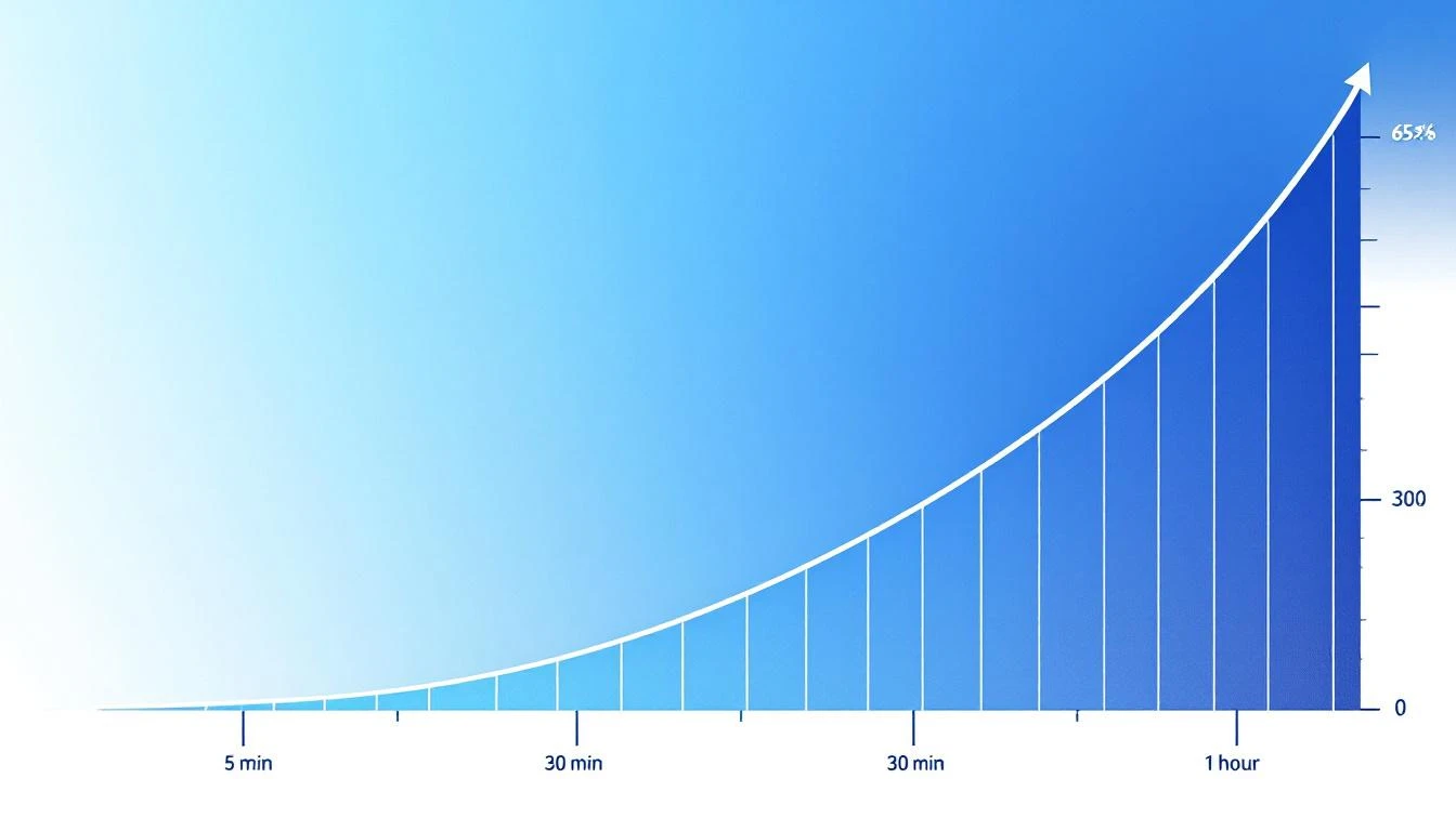 Speed to lead conversion curve showing dramatic drop-off after 5 minutes