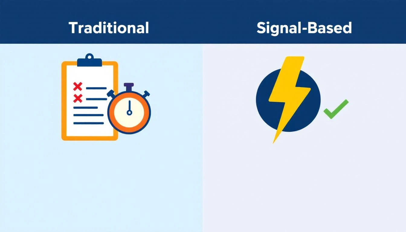 Traditional vs. Signal-Based Approaches